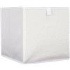 HOME DECO FACTORY, HD0253, Cubo di Stoccaggio Pieghevole 30X30 cm Bouclette, Pratico, compatto ed elegante, ideale per uno spazio organizzato e stilizzato