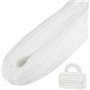 LEREATI Cordino per Borse Uncinetto, Corda Macrame 3mm x 200m Filo Macrame in Poliestere Uncinenetto e Ferri per Abbigliamento, Borse, Tappeti, Fai da Te, Regalo per Maglieria (Bianco)