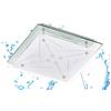 Trango Moderna plafoniera da bagno a LED a 3 stadi dimmerabile, lampada da bagno, lampada da parete IP44 resistente agli spruzzi d'acqua TG3104 incl. 1x modulo LED da 12 Watt 3000K bianco caldo