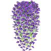 YSUVIN Fiori Finti da Esterno, 2 Pezzi Piante Finte da Esterno, Petunia Pianta Fnta Cadente, Fiori Artificiali Realistici Petunia Finti per Decorazioni Interno Balconi Giardino, Viola