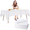 Luriseminger 10 Pezzi Tovaglia Monouso, Tovaglie Bianche Impermeabile Tovaglia Usa e Getta Rettangolare Tovaglia per Tavolo da Buffet, Feste, Cena, Matrimonio, Anniversario e Altro (150 x 280cm)