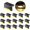 jindaaudio Luci Solari Esterno Gradini 16Pack Segna Passo Solare Led Bianca Calda Luce Solare Scale Balcone Esterno Gradino