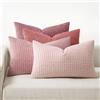 MIULEE Federe Cuscini Decorativi Divano Copricuscini Granula Federa Moderno Morbido Resistente Quadrato per Soggiorno Camera da Letto Casa Sedia 30x50 cm 4 Pezzi Serie Rosa