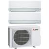MITSUBISHI ELECTRIC MXZ-2F53VF + MSZ-BT25VGK + MSZ-BT35VGK Kit DualSplit a Parete Serie M R32 con Wi-Fi Integrato - 5.3 kW
