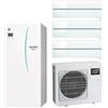 MITSUBISHI ELECTRIC PXZ-4F75VG + (2x) MSZ-LN25VG2V + MSZ-LN35VG2V + ERST17D-VM2E Sistema Ecodan Multi 3+1 PXZ R32 con Unità a Parete Kirigamine Style e Modulo HydroTank 170 L - 7.5 kW