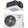 PANASONIC U-25PZ3E5 + S-25PY3E Kit Monosplit a Cassetta 60x60 a 4 Vie PACi Standard NX Inverter+ R32 - 2.5 kW