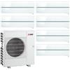 MITSUBISHI ELECTRIC MXZ-6F120VF2 + MSZ-LN25VG2V (x6) Kit EsaSplit a Parete Kirigamine Style R32 DC Inverter con Wi-Fi Integrato - 12.0 kW