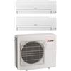 MITSUBISHI ELECTRIC MXZ-3HA50VF + MSZ-HR25VF + MSZ-HR50VF Kit DualSplit a Parete Smart R32 DC Inverter Pompa di Calore Wi-Fi Ready - 5.0 kW
