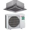 MITSUBISHI ELECTRIC PUZ-ZM35VKA + PLA-M35EA2 (PLP-6EAB) Kit Monosplit Power Inverter R32 con Cassetta a 4 Vie 90x90 Nera - 3.5 kW Monofase
