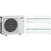 MITSUBISHI ELECTRIC MXZ-2F53VFHZ + MSZ-LN25VG2V + MSZ-LN35VG2V Kit Dualsplit a Parete Kirigamine Style in Pompa di Calore R32 Hyper Heating - 5.3 kW Bianco Perla