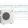 MITSUBISHI ELECTRIC MXZ-4F83VFHZ + 2x MSZ-LN25VG2V + MSZ-LN50VG2V Kit Trialsplit (+1) a Parete Kirigamine Style in Pompa di Calore R32 Hyper Heating - 8.3 kW Bianco Perla