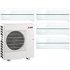 MITSUBISHI ELECTRIC MXZ-4F83VFHZ + 2x MSZ-LN25VG2V + 2x MSZ-LN35VG2V Kit Quadrisplit a Parete Kirigamine Style in Pompa di Calore R32 Hyper Heating - 8.3 kW Bianco Perla