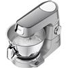 KENWOOD - Kvc85.124si - Robot Pasticceria Multifunzione Chef Baker - 2 Ciotole 5l E 3,5l - 1200w - Bilancia Integrata 6kg - Argento