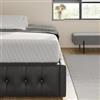 DEGHI Materasso singolo sfoderabile 90x200 cm in Memory Foam traspirante e anallergico h 20 cm - Good