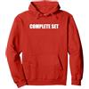 Generic Set Completo Felpa con Cappuccio, Unisex per Adulti, Rosso, XL