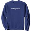 Generic Mi piacciono i Puma - Funny Typography Felpa, Unisex per Adulti, Navy, M