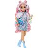 MATTEL - Barbie Dream Besties Bambola Daisy Jean con 9 accessori a tema DJ & Music