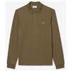 Lacoste Polo Pique M/L Verde Kaki Uomo
