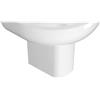 Ceramica Globo Grace semicolonna per lavabo sospesa bianco lucido codice prod: GRSN5BI