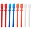 ZAAWUUT 8 pennelli per colla, raschietti, spalmatori con manico lungo, spatola in polipropilene per raschiare la pelle artigianale (4 colori)