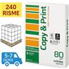 NAVIGATOR Bancale Carta per fotocopie A4 Copy & Print (Navigator) 80 gr Risma da 500 fogli (Pallet 240 risme)
