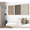 Youillne Set di 3 stampe artistiche da parete in stile bohémien, stile astratto, neutro, decorazione da parete, linea minimalista, beige, marrone, nero, poster di metà secolo, per soggiorno e camera da letto,