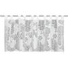 Gardinia Sehlbach Tenda bistrot fiori in brunito, Bianco, 140 x 45 cm, Design floreale, Tessuto trasparente, Montaggio semplice