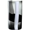 LEONARDO HOME Banda Nera 047518 - Vaso da fiori fatto a mano, 1 pezzo, pezzo d'arte pieno di passione, elegante vaso di fiori, bellezza unica, per casa, altezza 40,5 cm, colore nero