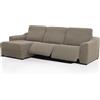 FAVERTI Fodera per chaise longue, braccio corto sinistro (vista frontale) a due piedi | modello NOVELE | Fodera per chaise longue super regolabile in lino, protezione di qualità tessuto jacquard al