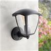 M Ledme - Lampada da parete per esterni Ronse Series con sensore - IP44, attacco E27, nera, rilevatore di movimento, ideale per ingresso, giardino o terrazza (lampadina non inclusa)