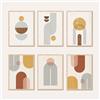 AG Design® Set DOPPIO LATO di 3 Poster Astratto e Stampe d'Arte | 3 pz x 30 × 42 cm | Per Camera da Letto, Soggiorno, Cucina e Ufficio | Senza Cornici | AP3 351428