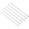 QUARKZMAN Guide Scorrevoli per Cassetti, 6pz 300mm - Guide Scorrevoli in Plastica Guide Montate Lati Scanalature per Cassetti Armadi Tavolini Notte Comodini(Bianco)