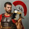 Elmo Centurione Romano con cresta rossa