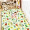 Aolso Tappeto Gioco Bambini,150x200cm Tappeto Neonato,Tappetone Neonato Pieghevole Morbido & Spessa,Perfetto per Bambini 1 2 3 Anni-Veicoli di Ingegneria