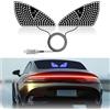 JKCUYOO Occhi a led per parabrezza auto,Occhi del diavolo per parabrezza,Luce occhi del diavolo per auto Plug Play USB,12 modalità di luce per gli occhi dell'auto,Occhi del diavolo per auto
