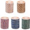 Spritewelry 5 rotoli di corda intrecciata da 1,5 mm a 4 strati, in poliestere, per macramè, fai da te, lavori a maglia, gioielli, cucito, arazzi fatti a mano