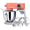 Kraftsman Impastatrice Planetaria Kraftsman in Metallo, 5L Robot da Cucina Multifunzione, 800W, 8 Velocità con Timer, Impastatrice Professionale con 4 Fruste in Acciaio Inox, Ideale per Impasti Duri (Arancione)