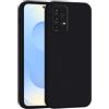 Mixroom - Cover Custodia Case per Samsung Galaxy A32 4G Protezione Fotocamera in Silicone TPU Morbido Opaco Bordi Piatti Colore Nero