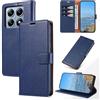 KKEIKO Cover per Xiaomi 14T Pro, Antiurto Custodia in PU Pelle con Blocco RFID, Magnetico Protettiva Cover per Xiaomi 14T Pro, Blu
