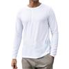 BWBIKE T-Shirt Uomo con Collo Grandad Henley, Camicia Casual a Maniche Lunghe Slim Fit con Design a Mezzi Bottoni, Top Elegante Stile Polo Senza Collo per Ogni Giorno
