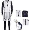 Jiumaocleu Blue Lock - Costume per cosplay, motivo anime Blue Lock Merch n. 7, divisa sportiva per cosplay, allenamento, feste, set completo per adolescenti e adulti