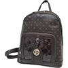 Laura Biagiotti Borsa Donna/Zaino Ecopelle Stampa Personalizata Manico e Tracolle Regolabili Dimensioni: 30 X 25 X 12 cm. ART. LB23W-115-3 LINEA HAMELIN Colore Marrone