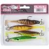Berkley Sick Vibe Lure Pack, quattro confezioni di soft lures efficaci in collaudati colori per catturare i pesci, Pre-armati su bismunt jig head, Pronte per la pesca, Selezionate dagli esperti