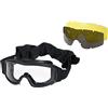 Delta Tactics Occhiali protezione antivago neri 3 lenti di sicurezza per la casa, adulti unisex, multicolore (multicolore), taglia unica