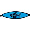 Best Divers, Cinturino Maschera in Neoprene, Terminali a Strappo, CYAN