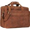 STILORD Leopold Grande borsa in pelle da Insegnante Professore Portadocumenti a tracolla per Ufficio Lavoro A4 raccoglitori in cuoio Uomo Donna Colore:tan marrone - scuro