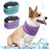 KASESSS 2 Pezzi Raffreddamento Collare per Cani, Collari per Cani di Raffreddamento, Bandana Cane, Traspirante Istantanea Sciarpa per il Ghiaccio per Caniper Animali Domestici in Estate, Blu, Viola, M