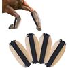 Dechoga Stinchiere Cavallo Equitazione,4 Pezzi Di Antimosche Cavallo Stivale,Resistenti Agli Strappi Leggins Larghi per Cavalli,Traspiranti Stivali per Cavallo,Per Zoccoli Di Cavalli Morsi Anti-Mosche