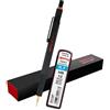rOtring 800 - Portamine meccanica 0,7 mm 1904446 - Nero con ricariche extra di mina Tikky, HB - 0,7mm