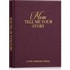 Lanpn Raccontami la Storia della Tua Vita Mamma, Diario guidato in Lino con 270+ Domande Festa della Mamma Compleanno Natale Regalo Libro dei Ricordi Madre Mom Story Book Journal, Inglese, Viola